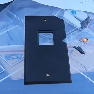 Black Wall Plate for Electronics